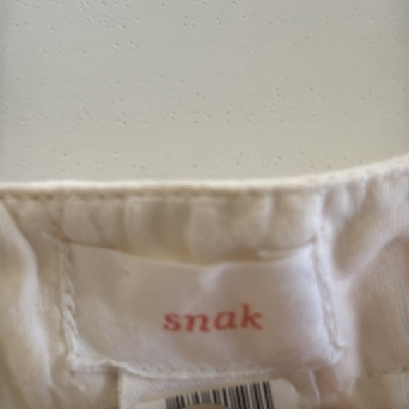 Anthropologie Cream and Blue A-Line Skirt - Picture 3 of 7